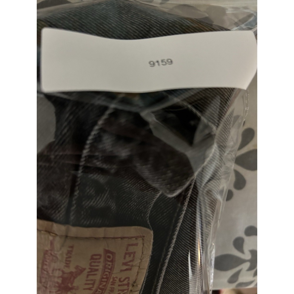 Levis 505 Regular Fit Jeans Mens 32x34 (fits 30x32) Black Denim Straight Leg Y2K - Picture 13 of 13